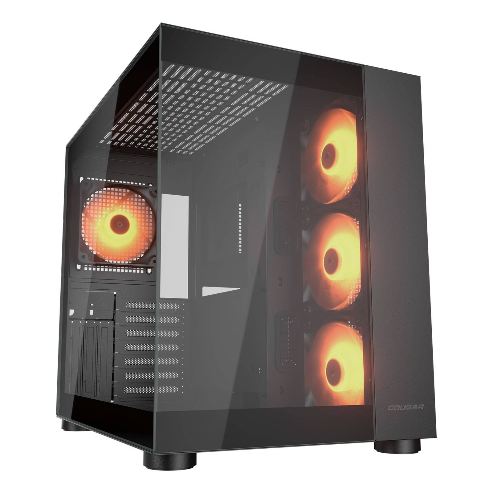 Cougar FV150 RGB Mid Tower ATX Case with Glass Panels (Black)