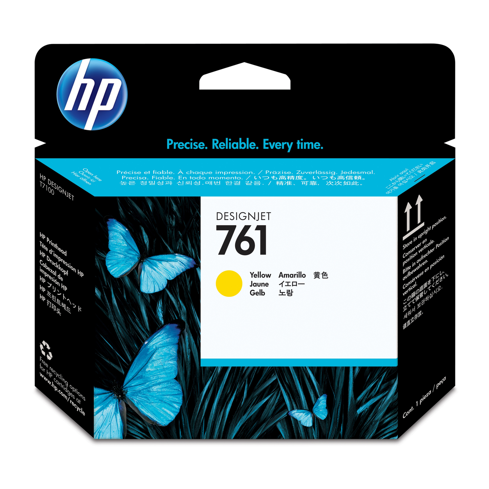 HPI 761 Yellow DesignJet Print Head DesignJet T7100 Printer Dye Sublimation Yellow CH645A