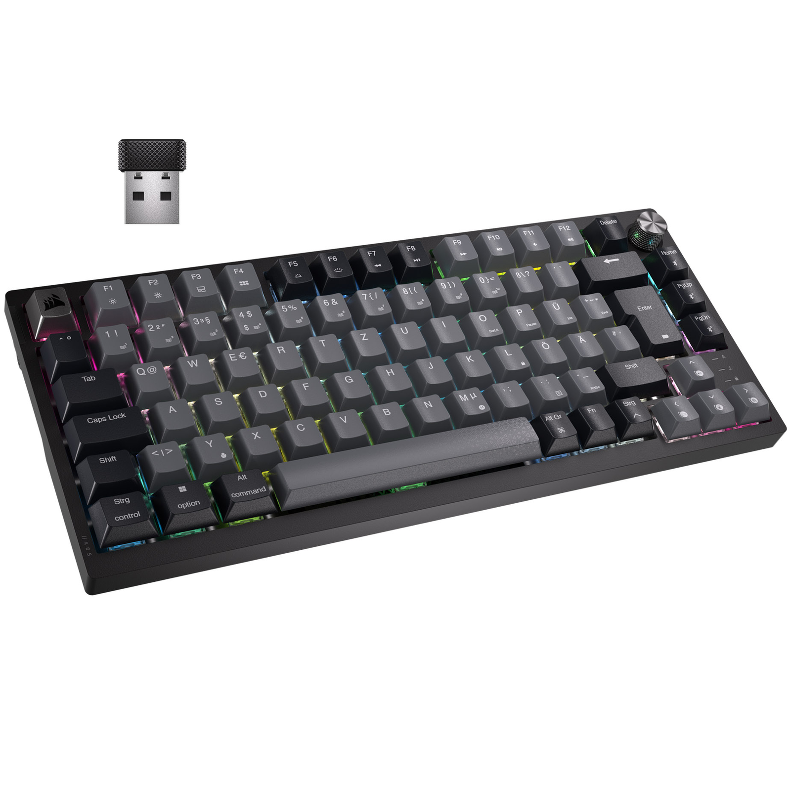 Corsair K65 Plus Wireless RGB Gaming Keyboard Mechanical 75 Percent Layout