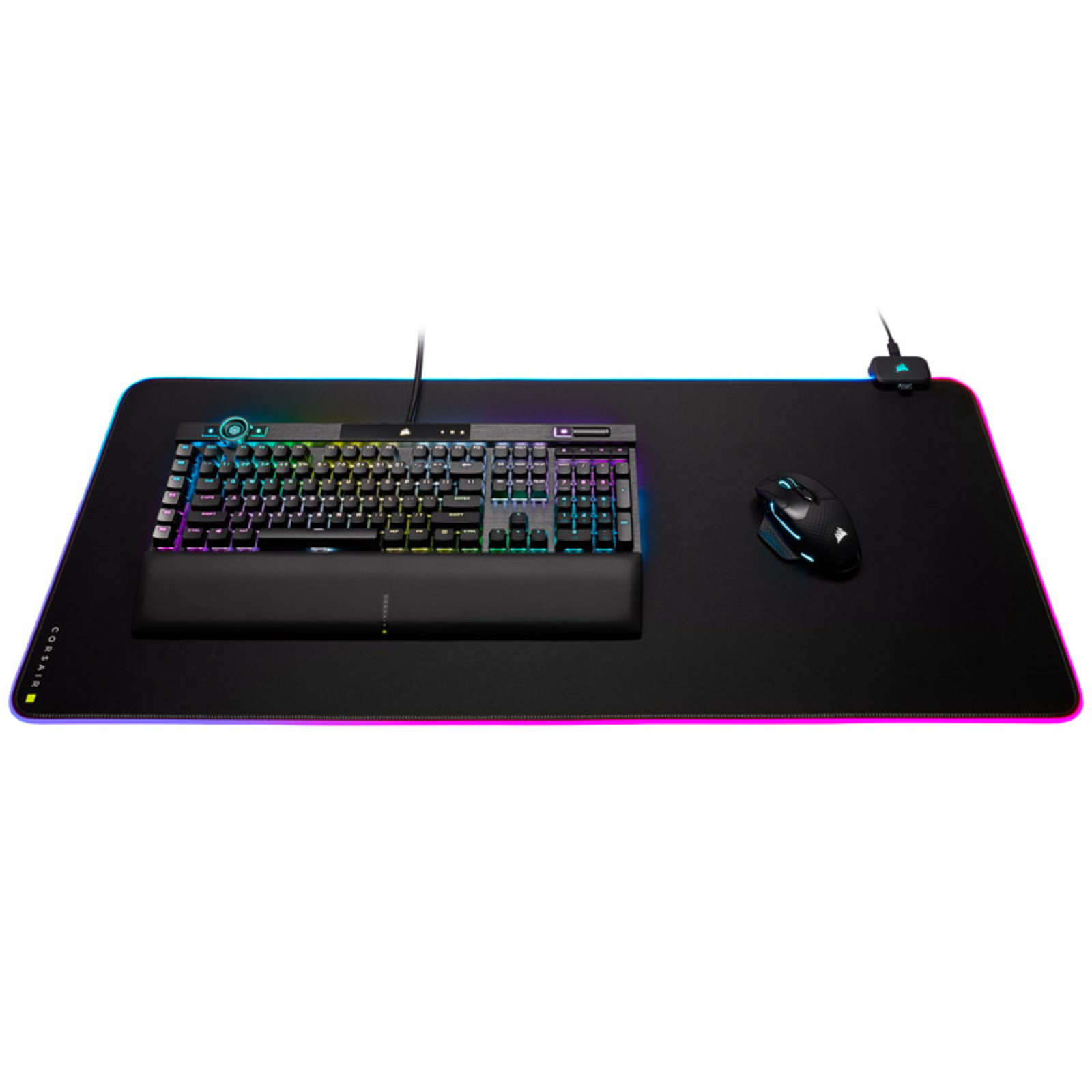 Corsairmm700 Rgb Gaming Mouse Pad Black