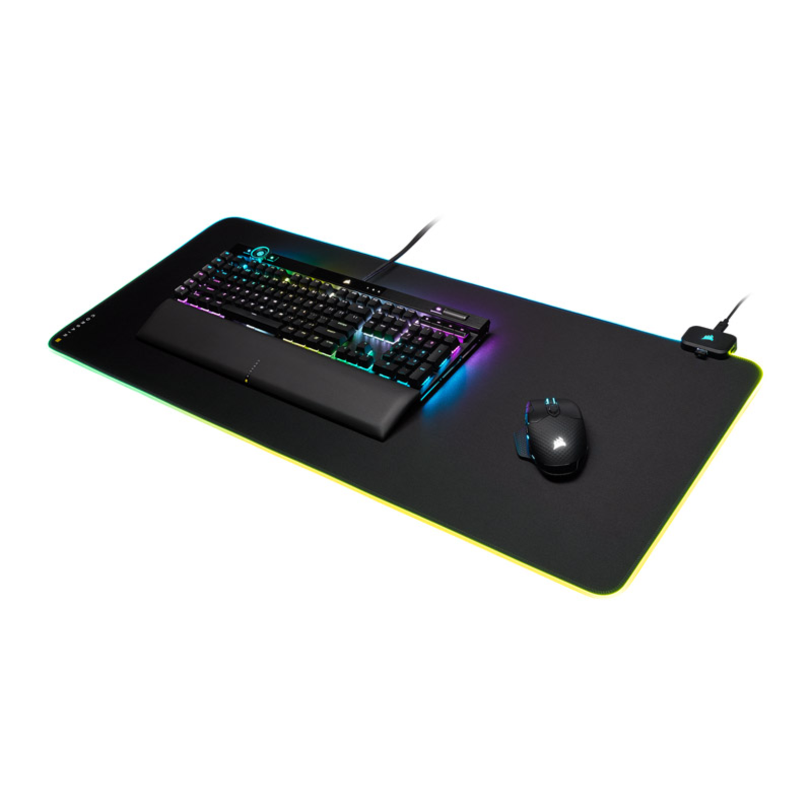 Corsairmm700 Rgb Gaming Mouse Pad Black