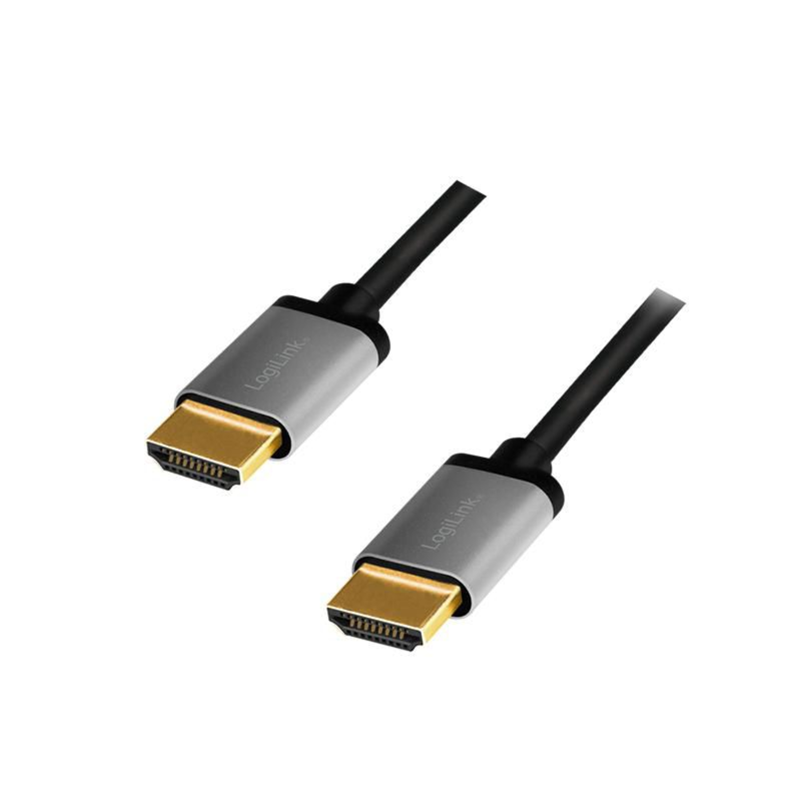 LogiLink HDMI AV Connection Cable (1x HDMI Plug 1x HDMI Plug) 3 M Black-grey
