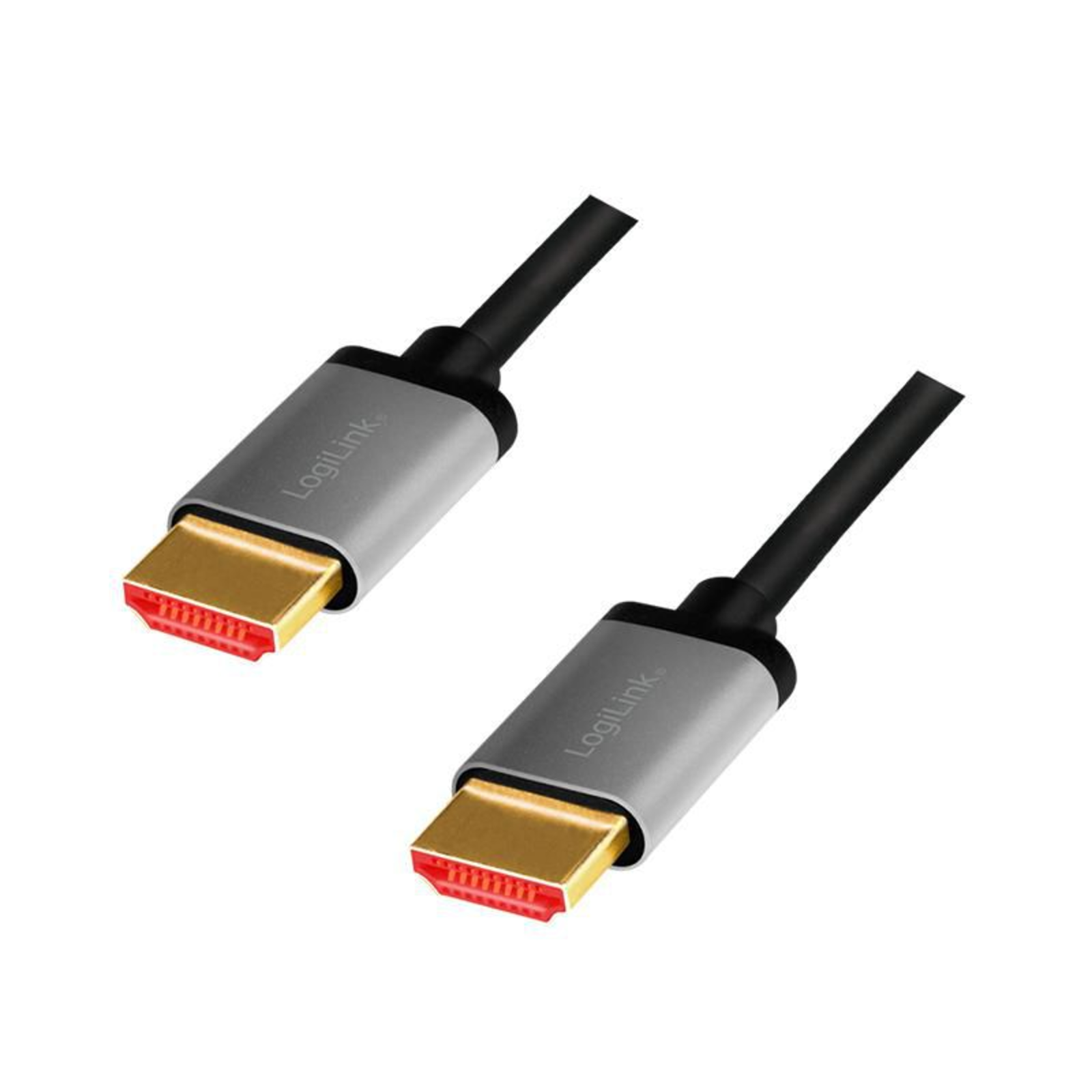 LogiLink HDMI AV Connection Cable (1x HDMI Plug 1x HDMI Plug) 1 M Black/grey