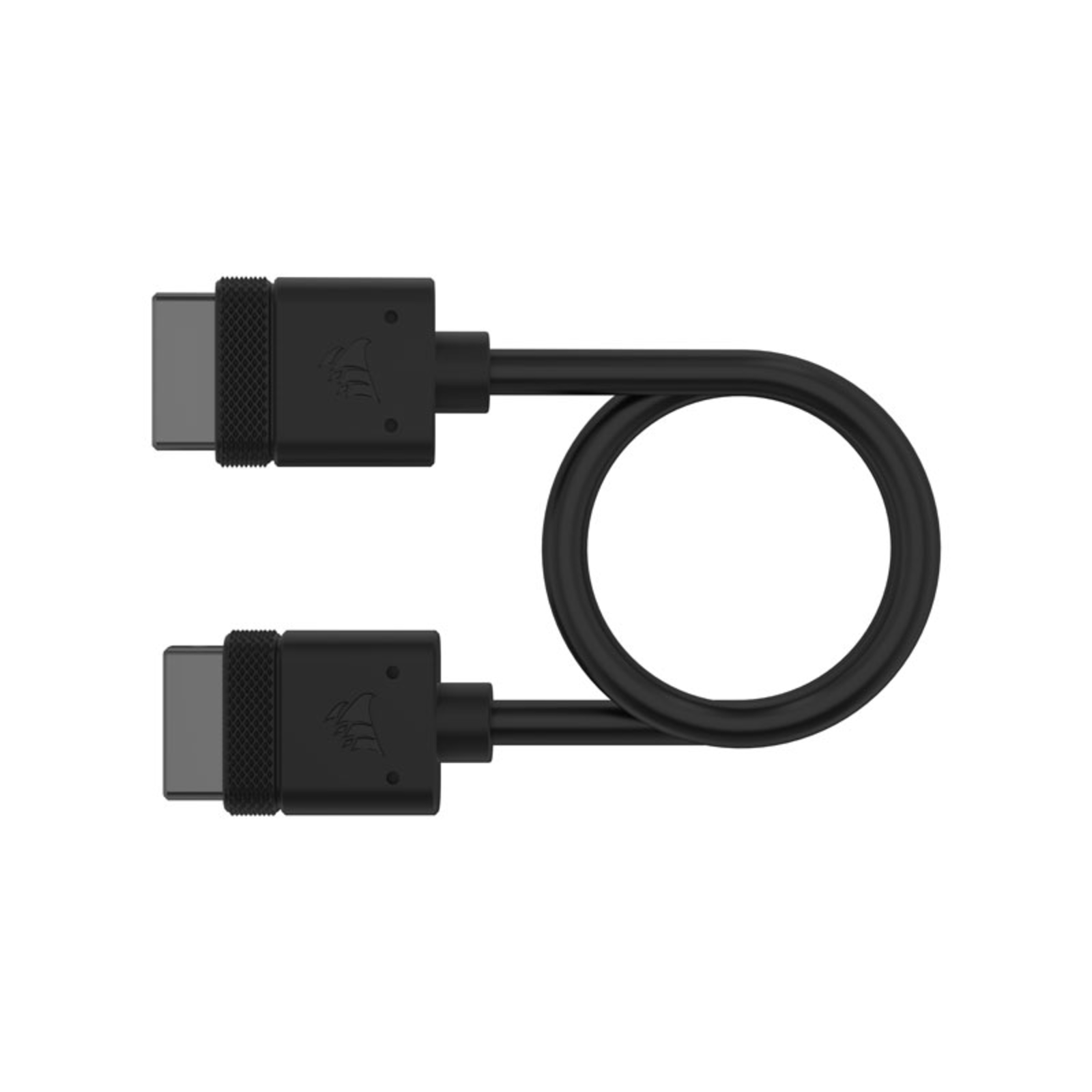 Corsair ICUE LINK Cable Connector Straight Black 20cm Set of 2
