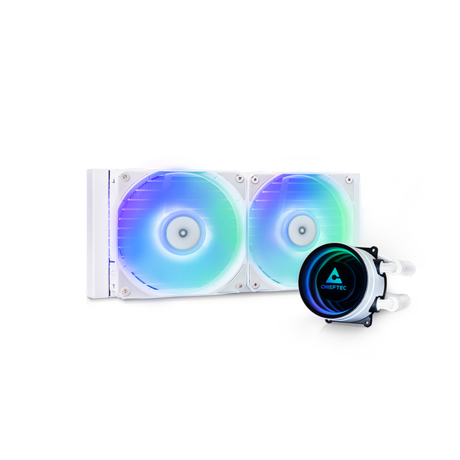 Chieftec ICEBERG 240-RGB-W All-in-one Liquid Cooler 12cm White AMD Socket AM3 Ph. II/Ath. II AM4