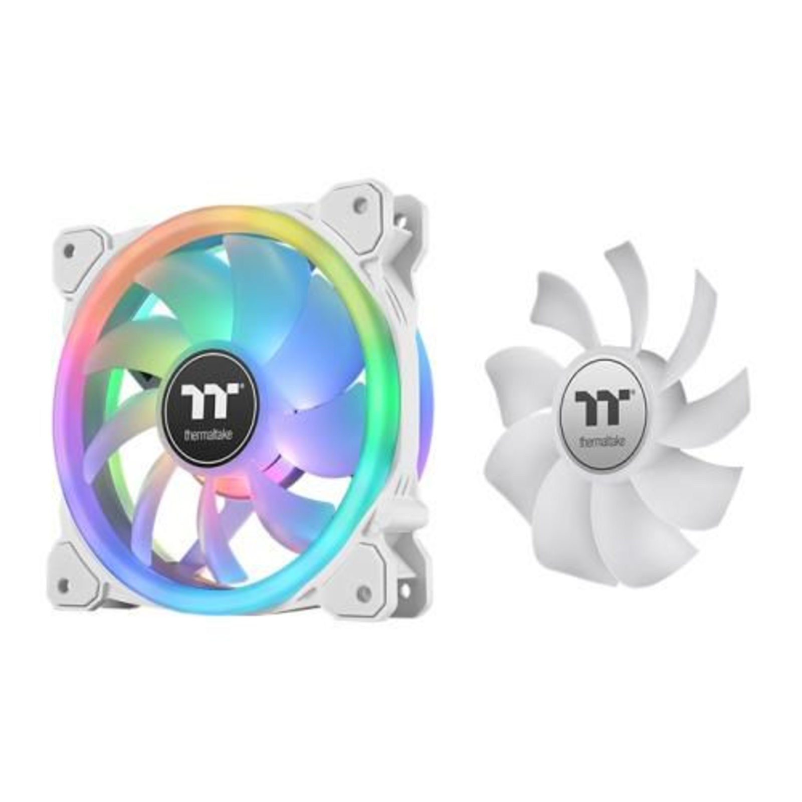 Thermaltake SWAFAN 14 RGB Radiator Fan TT Premium Edition White 3-Fan Pack White Pack of 3