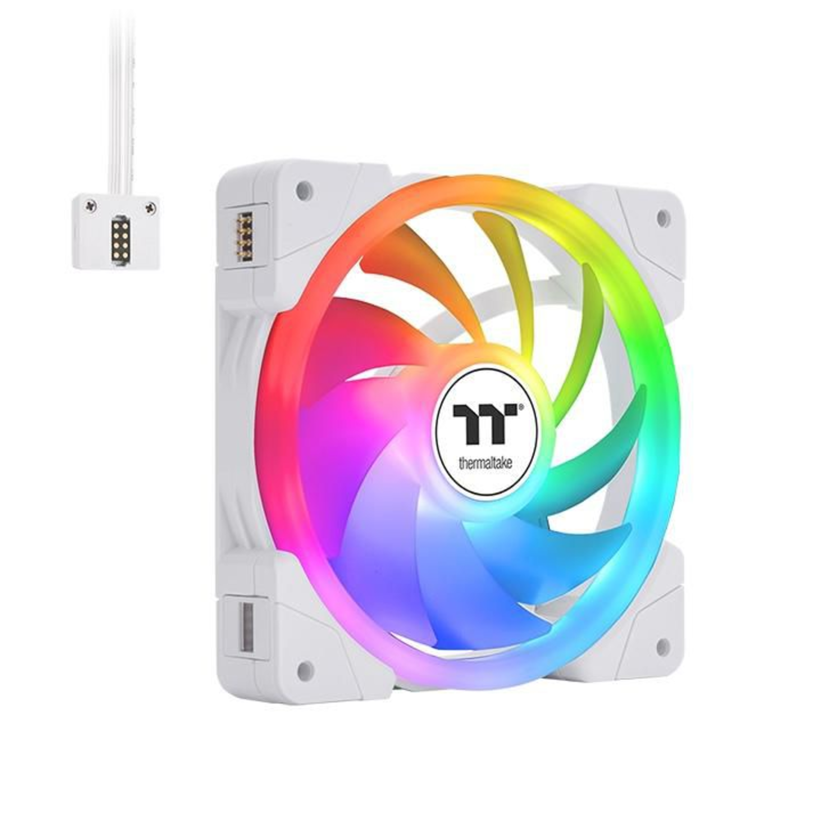 Thermaltake 120mm SWAFAN EX12 ARGB PC Cooling Fan White TT Premium Edition 3 Fan Pack