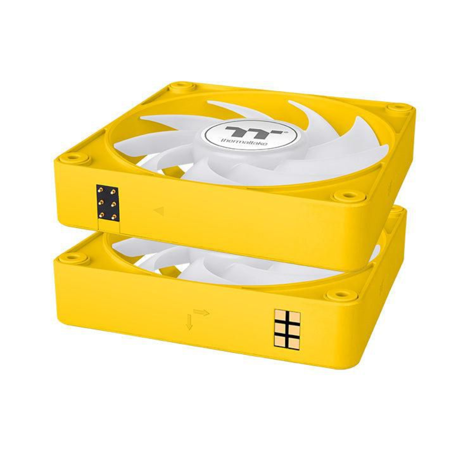 Thermaltake CT120 EX ARGB Sync PC Cooling Fan Bumblebee Yellow 3-Pack 120 Mm