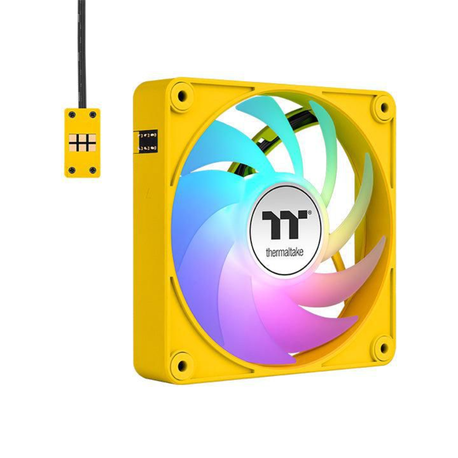 Thermaltake CT140 EX ARGB Sync PC Cooling Fan Bumblebee Yellow 3-Pack 140 Mm