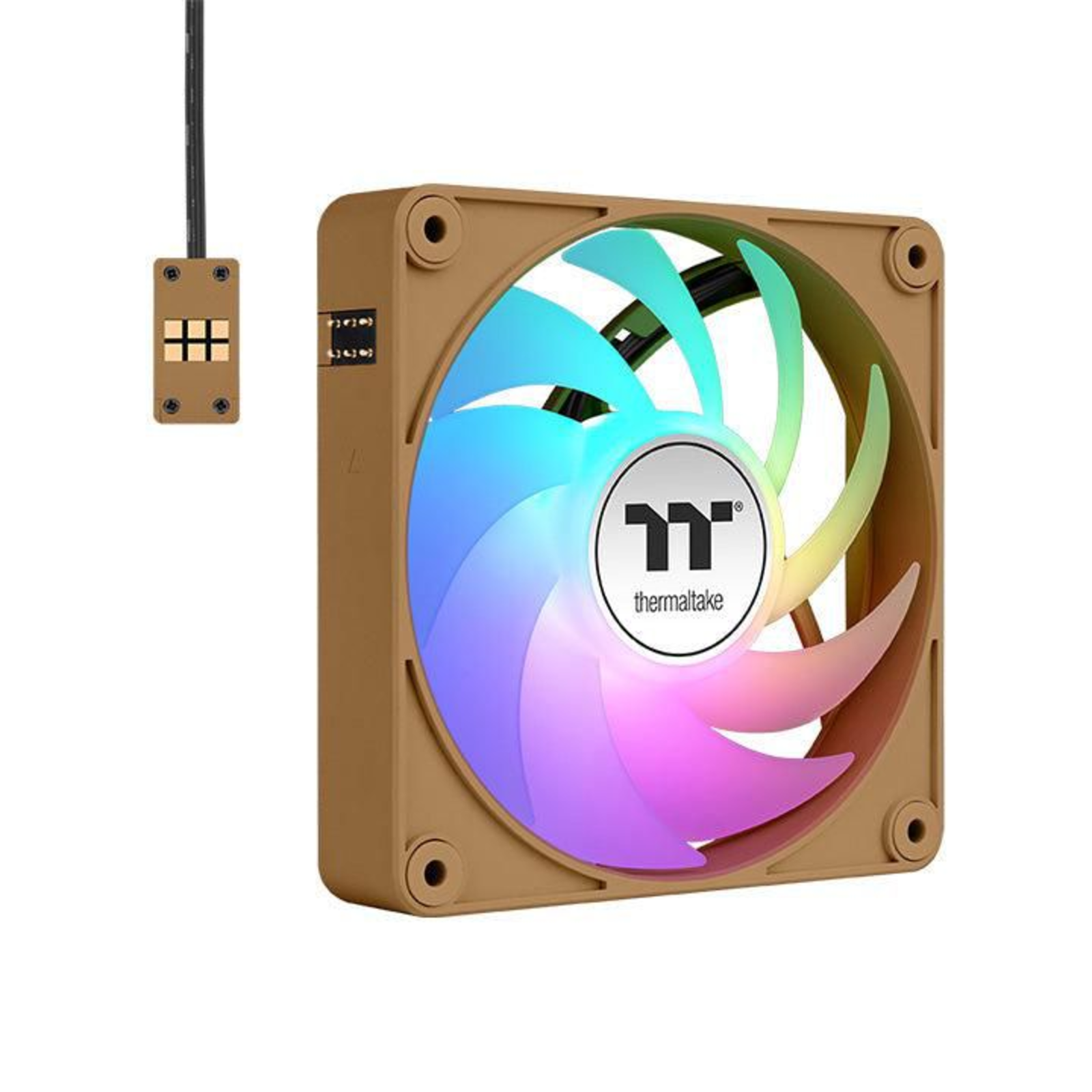 Thermaltake CT140 EX ARGB Sync PC Cooling Fan Gravel Sand Light Brown 3-Pack 140