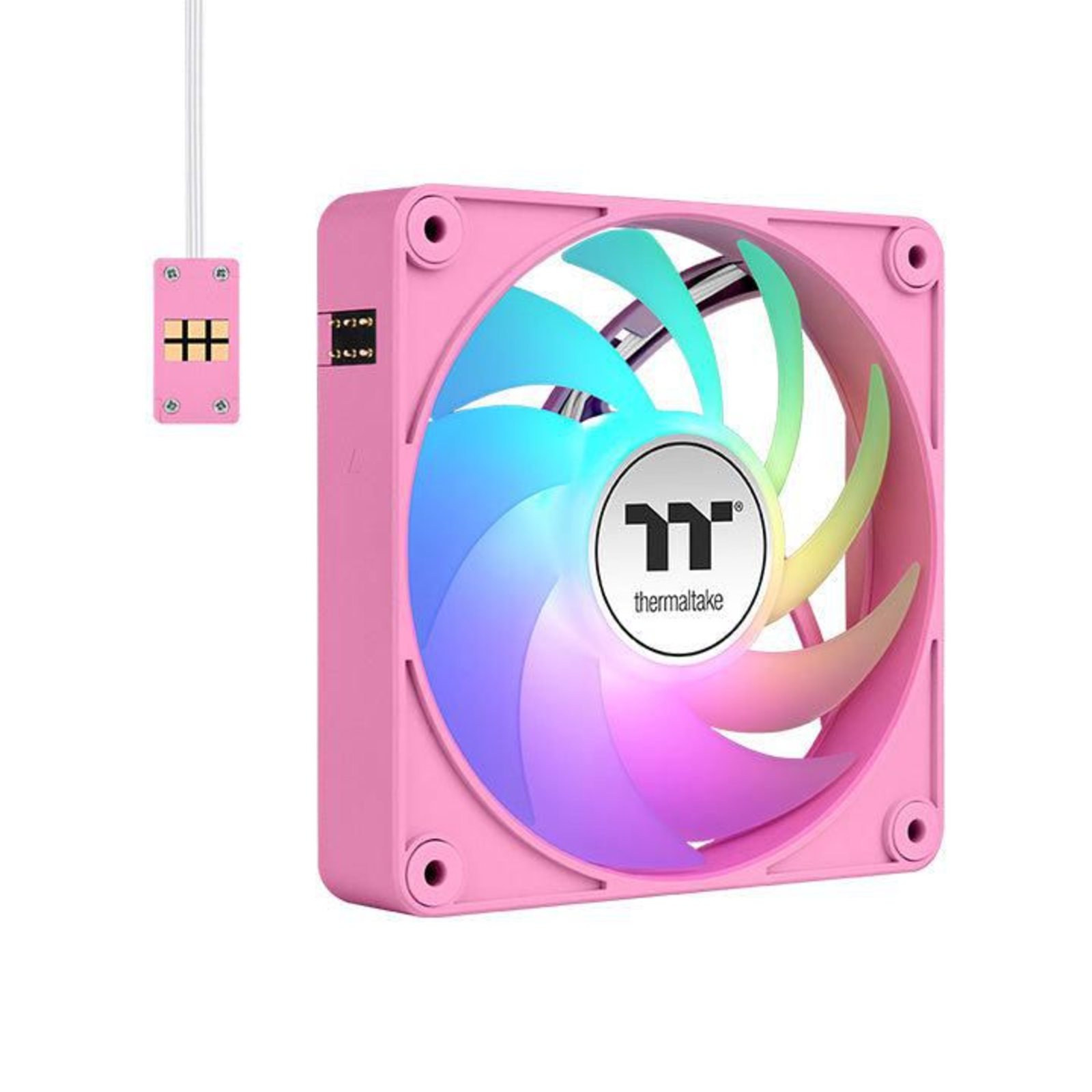 Thermaltake CT120 EX ARGB Sync PC Cooling Fan Pink Pink 3-pack 120 Mm