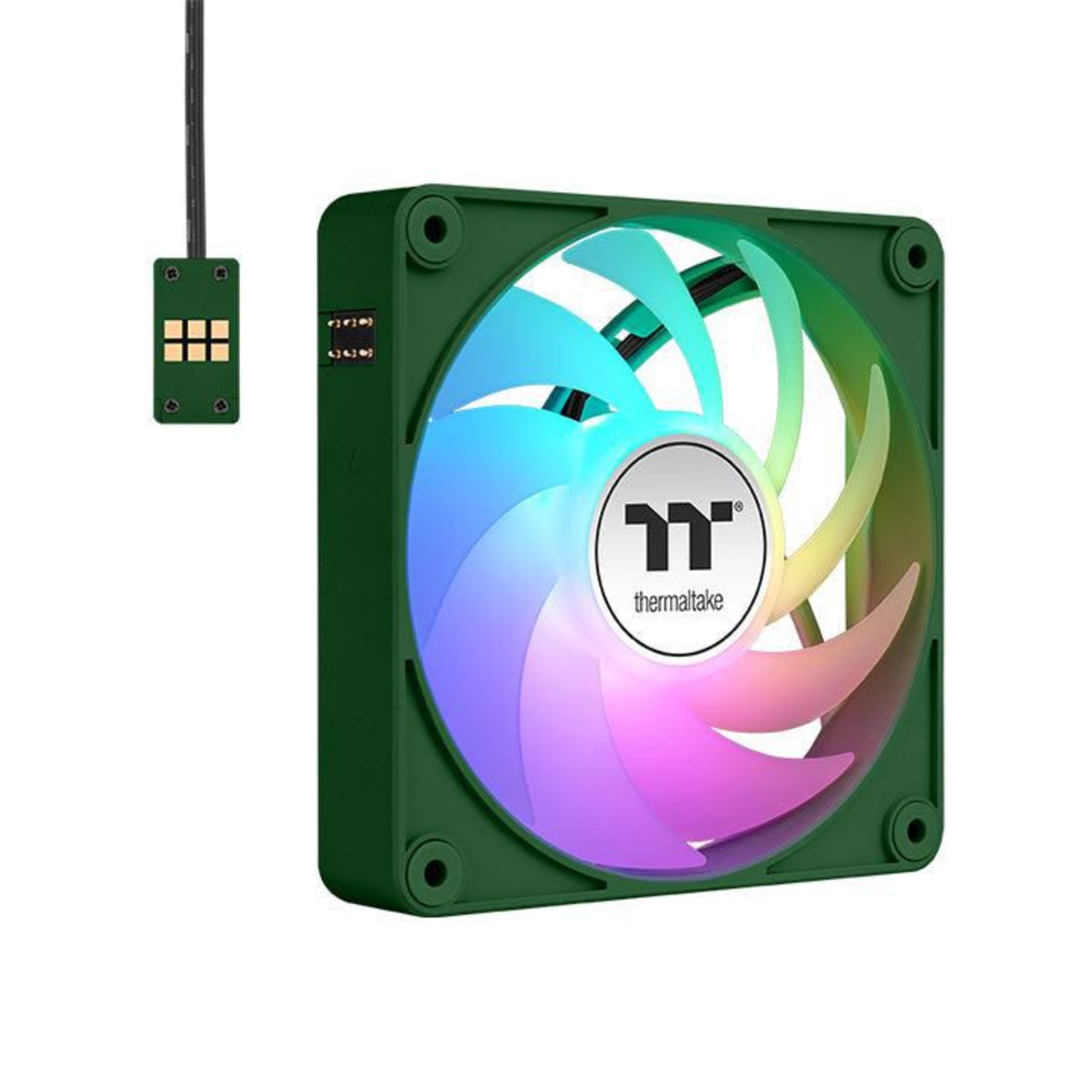 Thermaltake CT120 EX ARGB Sync PC Cooling Fan Racing Green Green 3-pack 120
