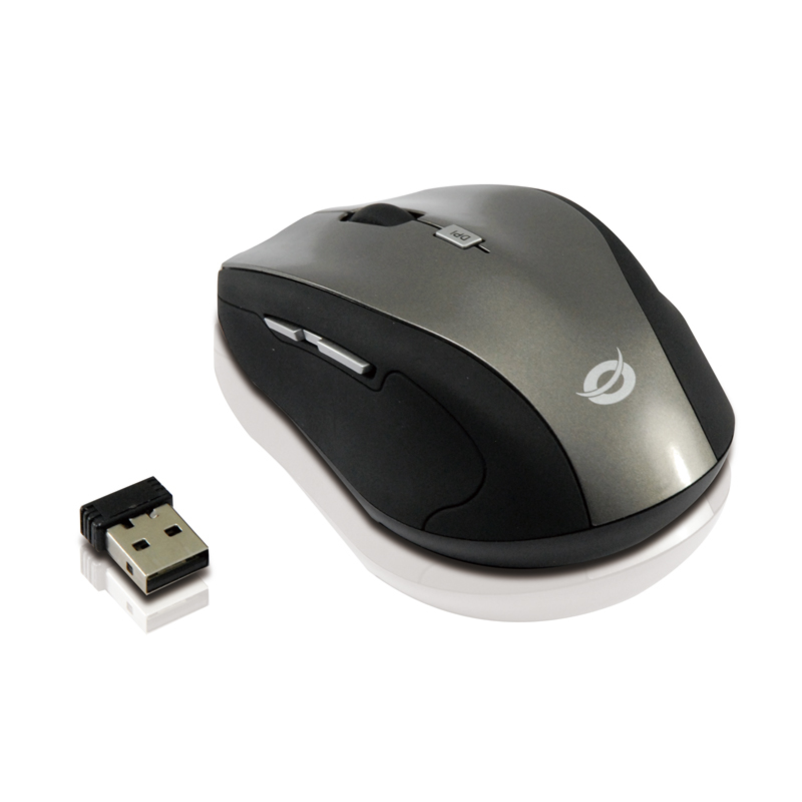 Conceptronic Lounge Collection Travel Mouse Right- And Left-handed Optical 5 Buttons 2.4 GHz