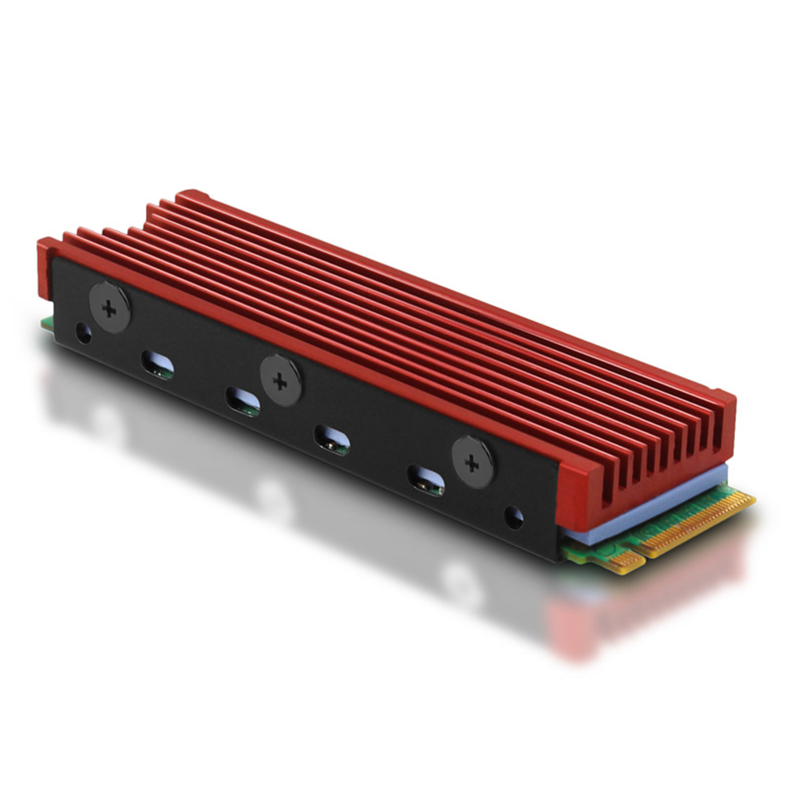 Axagon CLR-M2 Passive M.2 SSD Body 2280 Aluminium Red