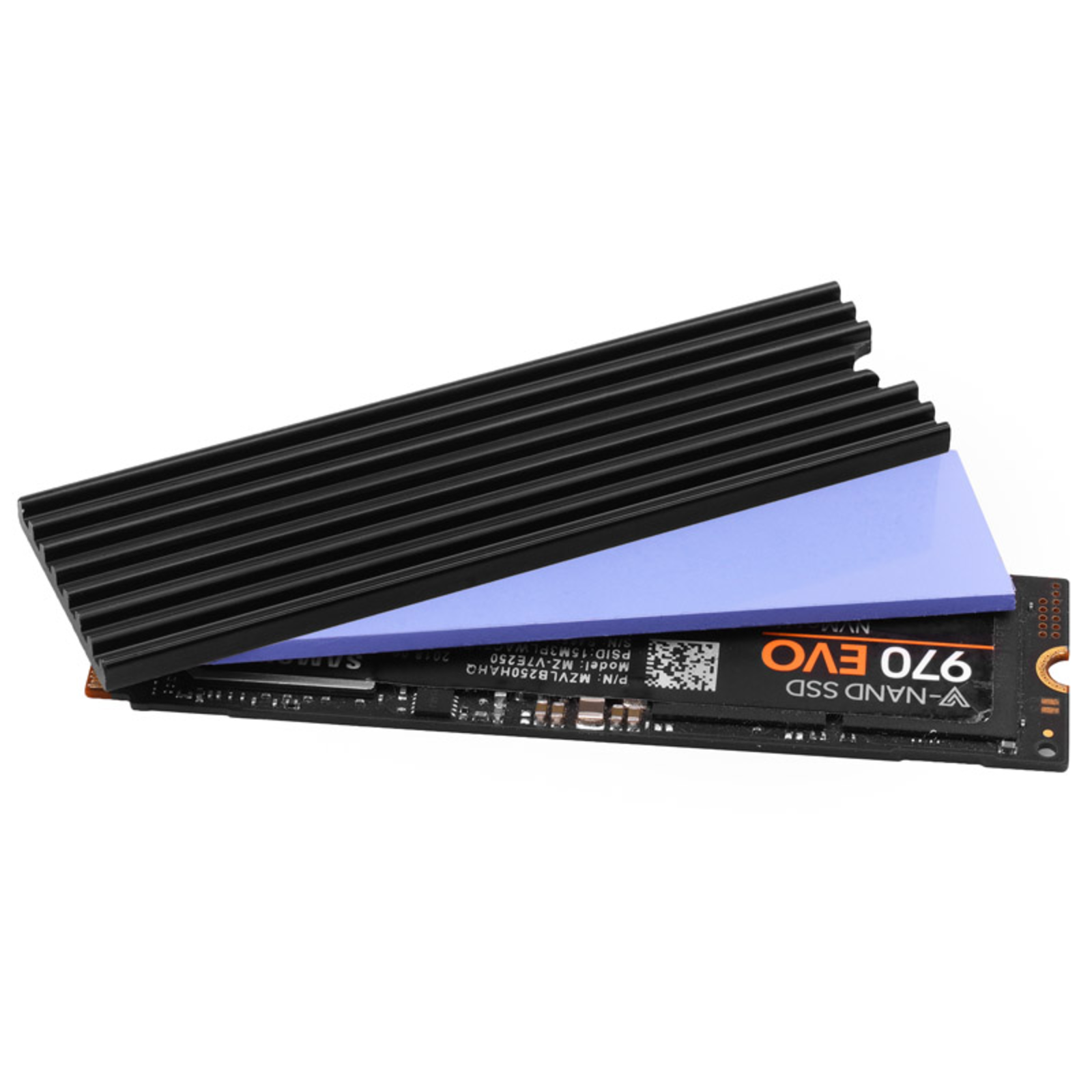 Axagon CLR-M2L3 Passive M.2 SSD Cooling Body 2280 3mm Height Aluminium Black