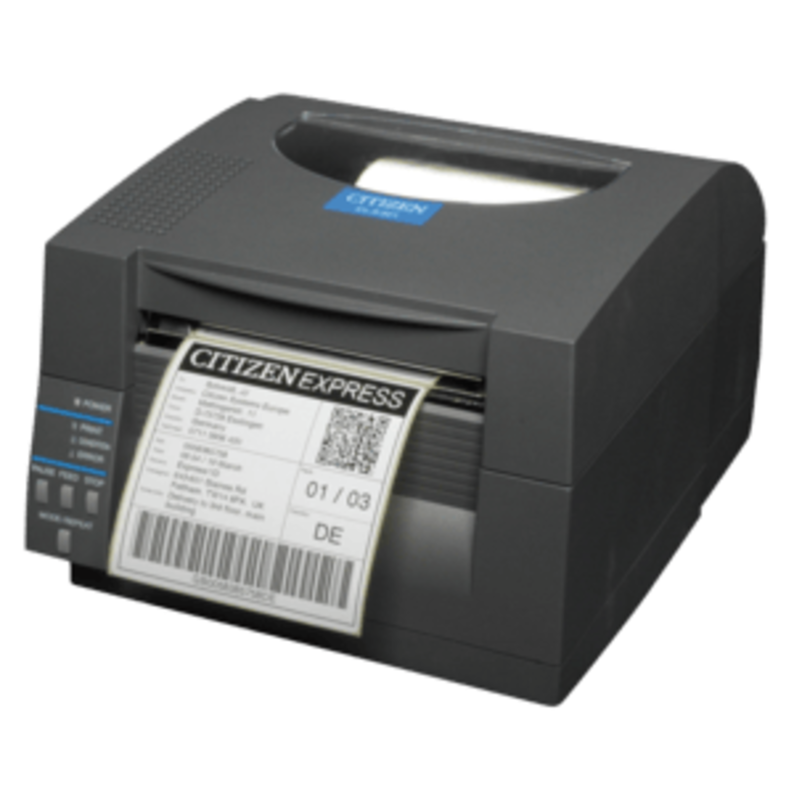 Citizen CL-S521II Label Printer Direct Thermal Roll 11.8cm 203 Dpi up to 150mmsec USB Serial Black