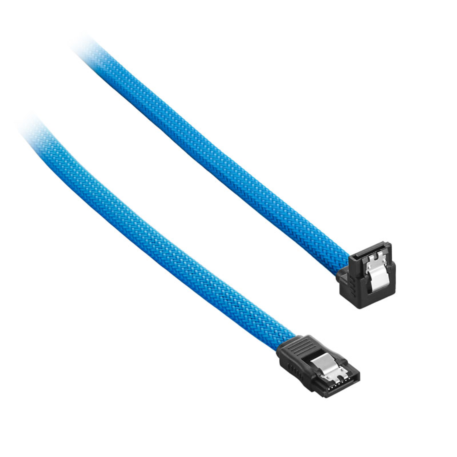 CableMod ModMesh Right Angle SATA 3 Cable 30cm Light Blue