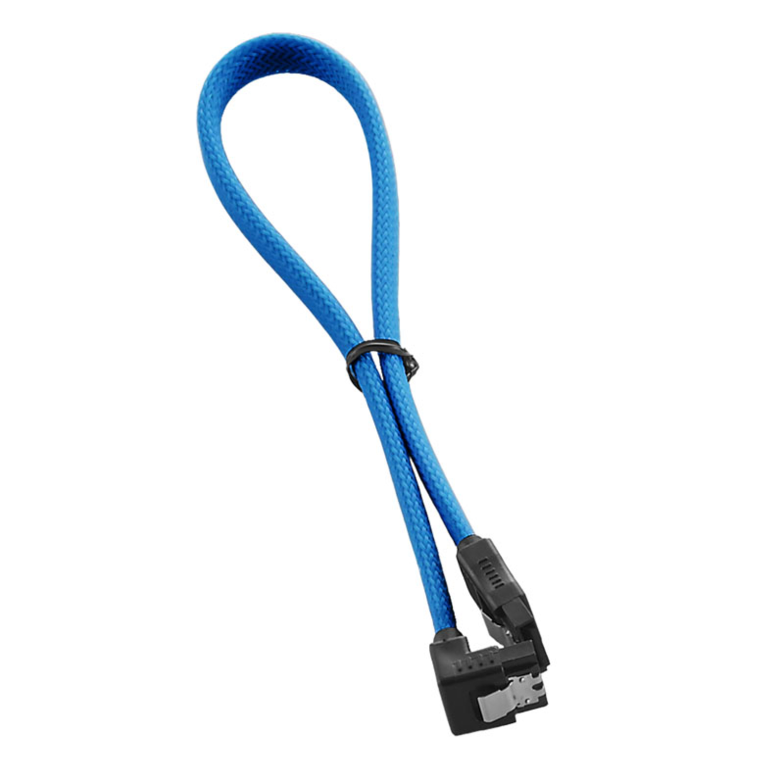CableMod ModMesh Right Angle SATA 3 Cable 30cm Light Blue