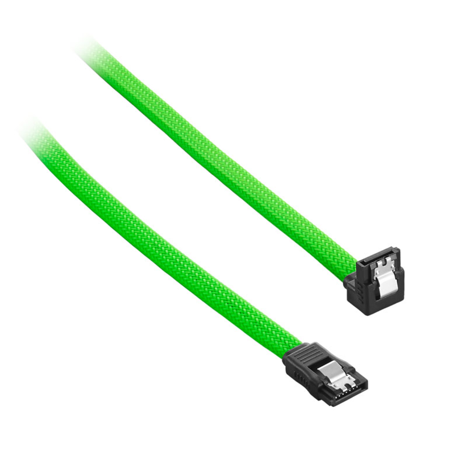 CableMod ModMesh Right Angle SATA 3 Cable 60cm Light Green