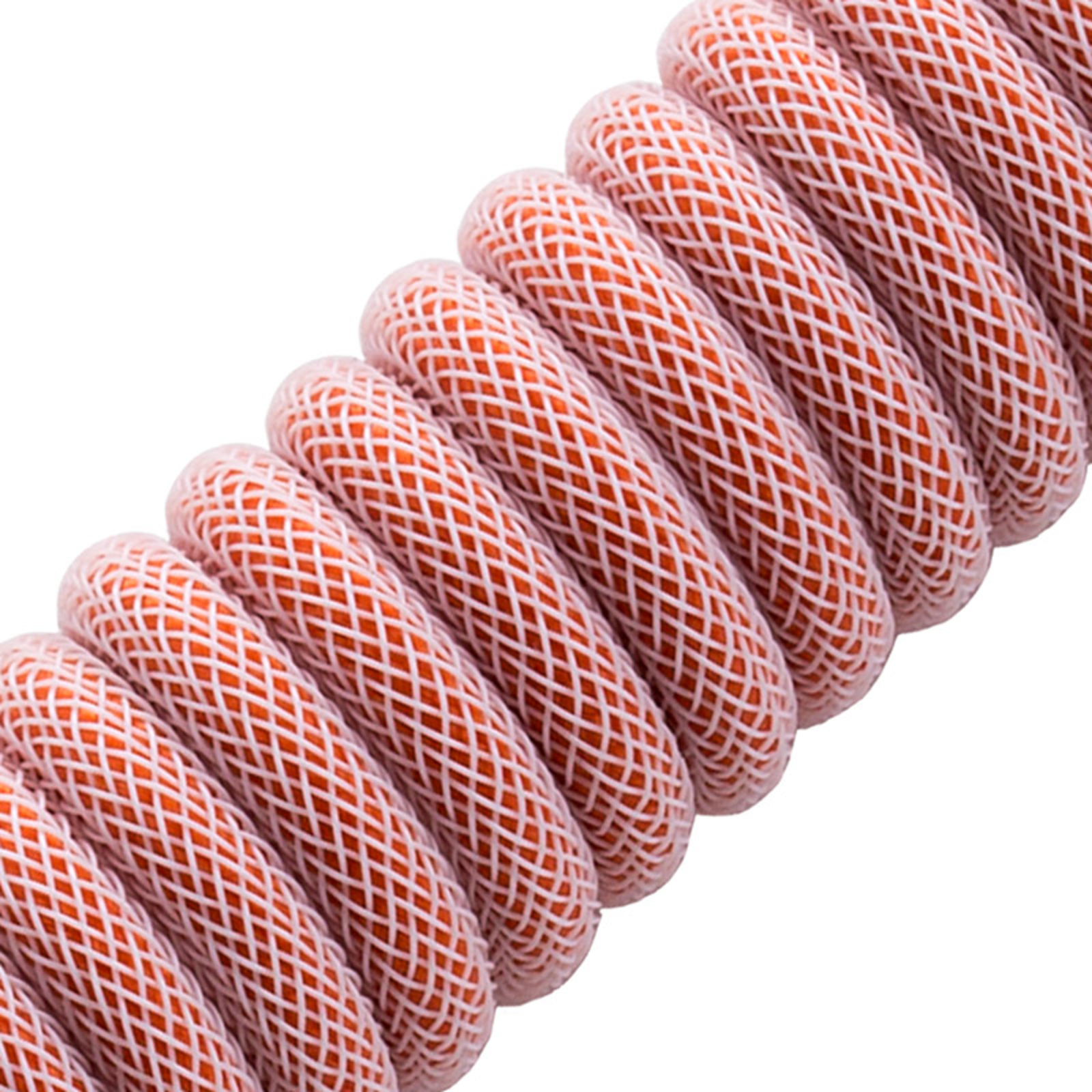 CableMod Classic Coiled Keyboard Cable USB-C to USB Type A orangesicle 150cm