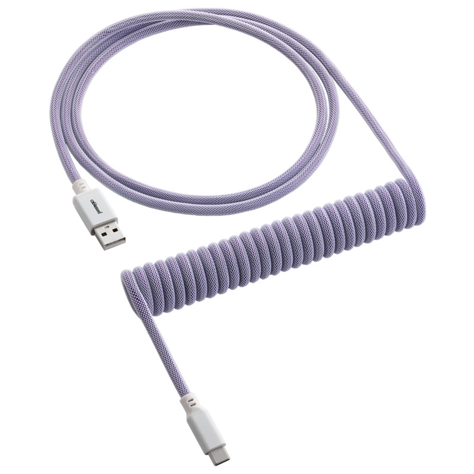 CableMod Classic Coiled Keyboard Cable USB-C to USB Type A Rum Raisin 150cm