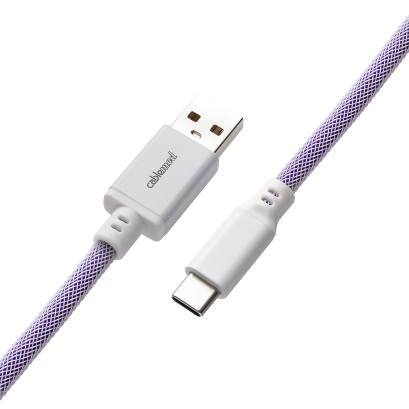 CableMod Classic Coiled Keyboard Cable USB-C to USB Type A Rum Raisin 150cm
