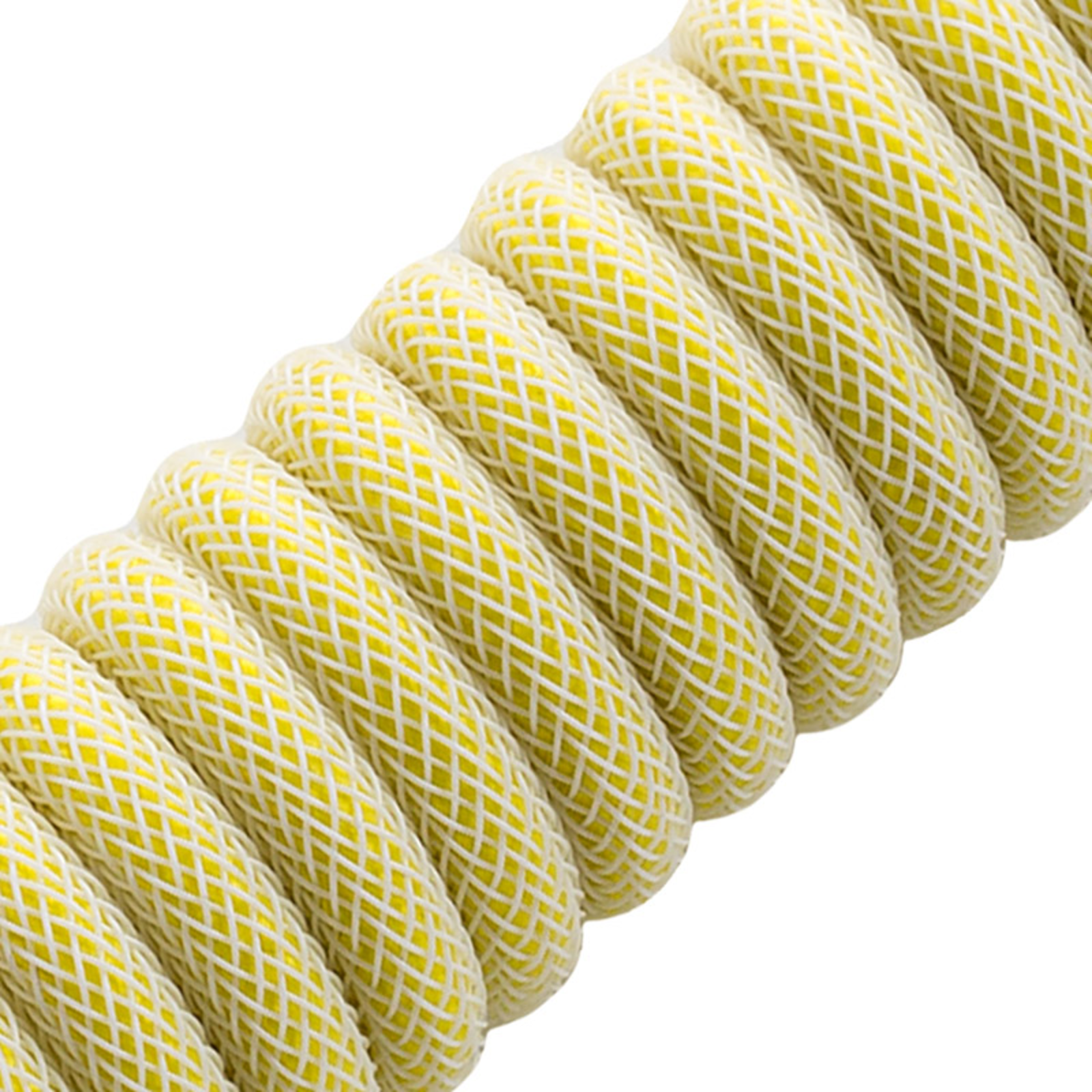 CableMod Classic Coiled Keyboard Cable USB-C to USB Type A Lemon Ice 150cm