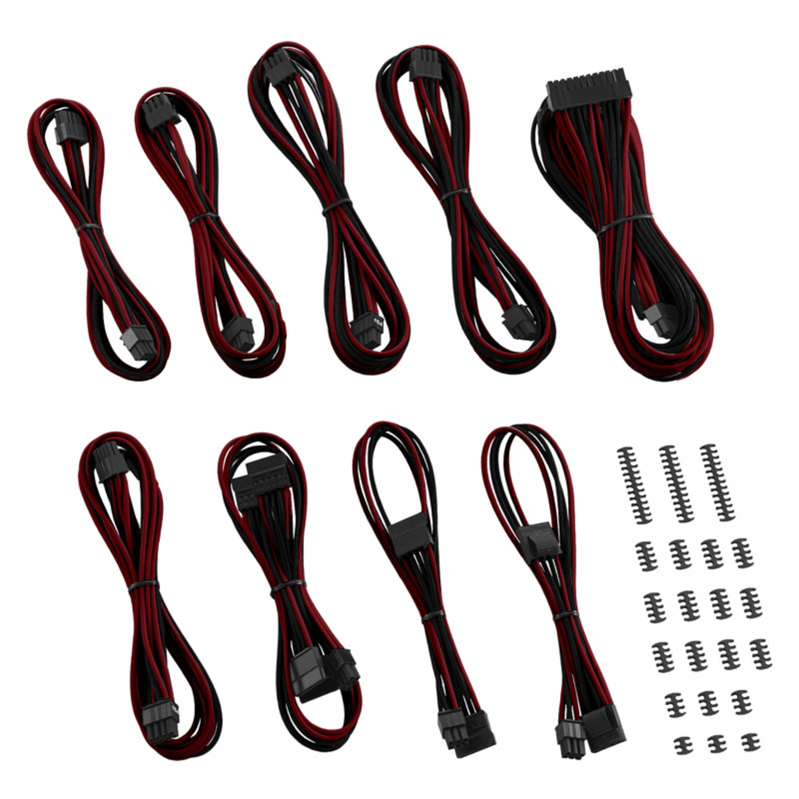CableMod Classic ModMesh C-Series Cable Kit RMi RMx Black/blood Red