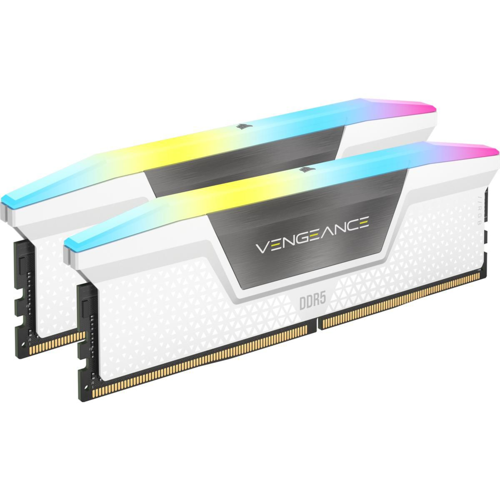 Corsair DIMM 64 GB DDR5-5200 2x 32 GB Dual Kit WhitecmH64GX5M2B5200C40W Vengeance RGB INTEL XMP