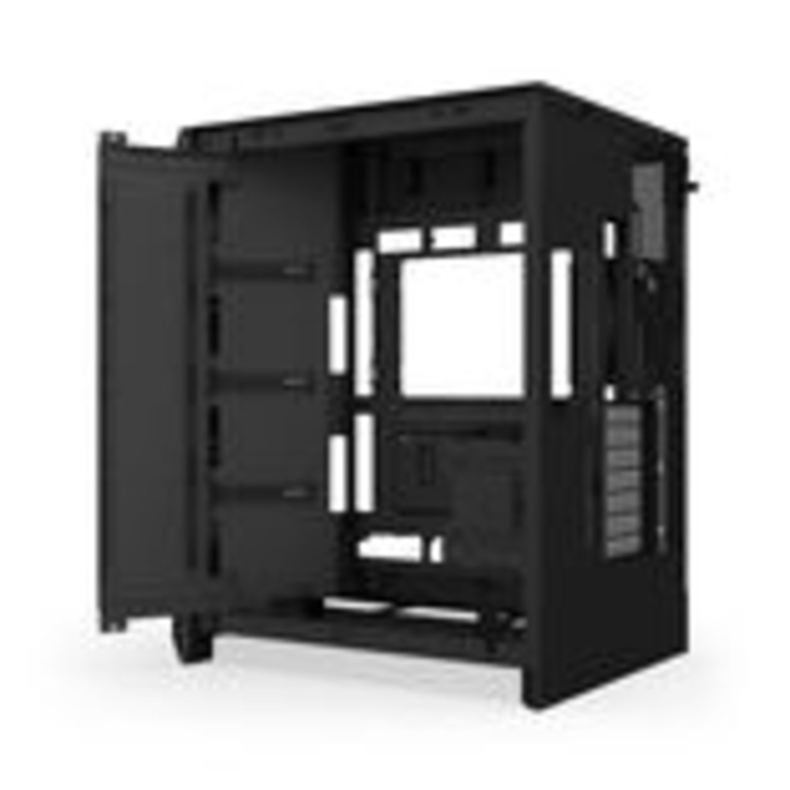 NZXT H9 Flow ATX Mid Tower Case with Glass Panels (Black)