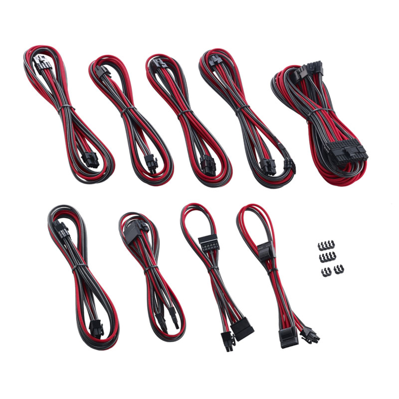 CableMod C-Series PRO ModMesh Cable Kit for AXi/HXi/RM (Yellow Label) Carbon/red