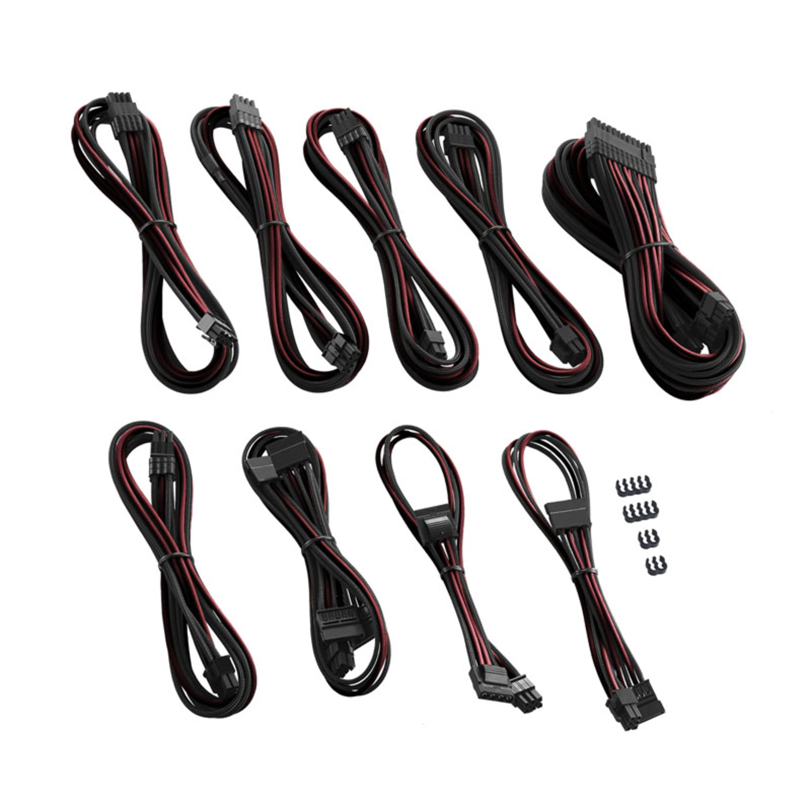 CableMod C-Series PRO ModMesh Cable Kit for AXi/HXi/RM (Yellow Label) Black/blood Red