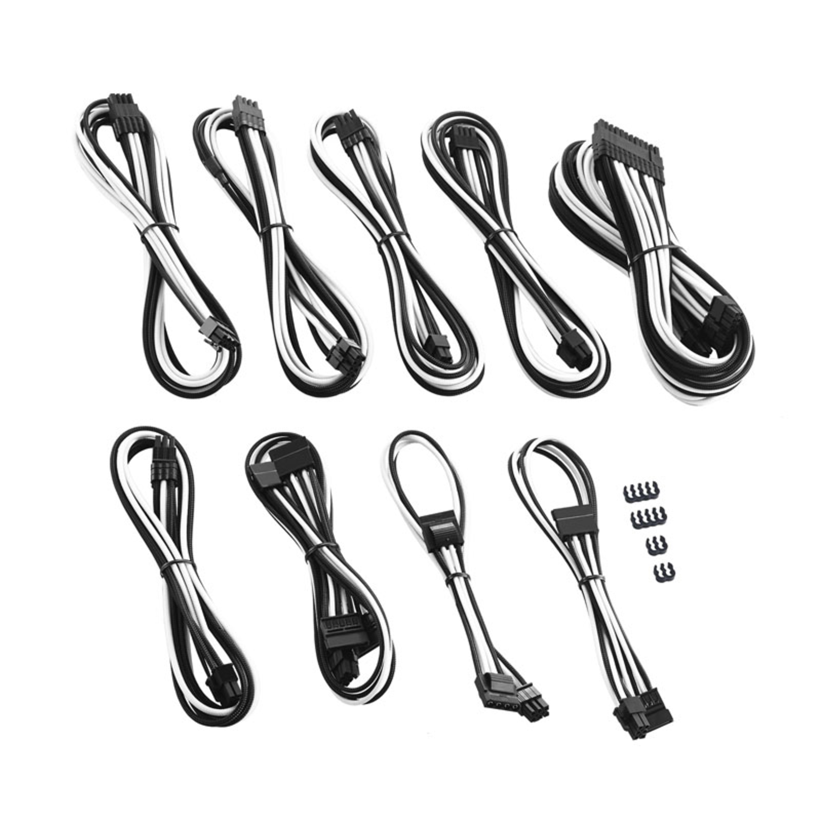 CableMod C-Series PRO ModMesh Cable Kit for AXi/HXi/RM (Yellow Label) Black/white