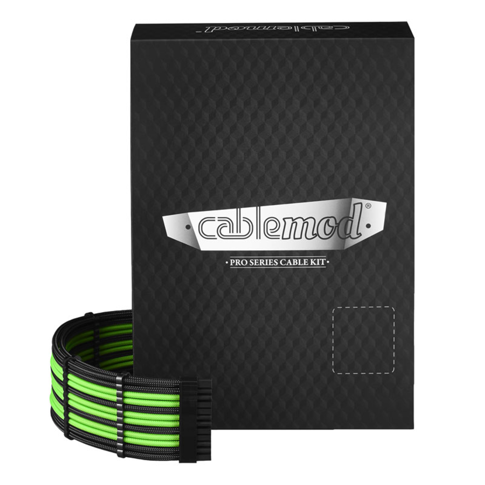 CableMod C-Series PRO ModMesh Cable Kit for RMi/RMx/RM (Black Label) Black/light Green