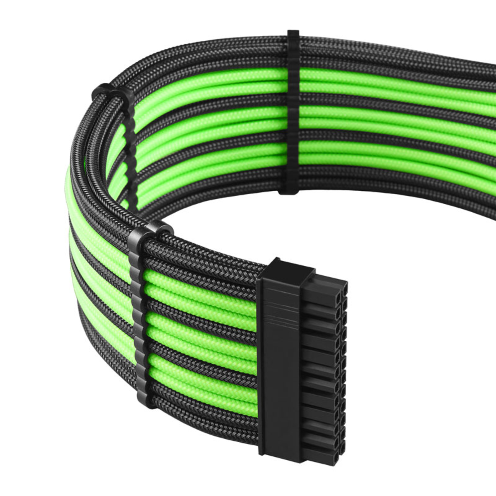CableMod C-Series PRO ModMesh Cable Kit for RMi/RMx/RM (Black Label) Black/light Green