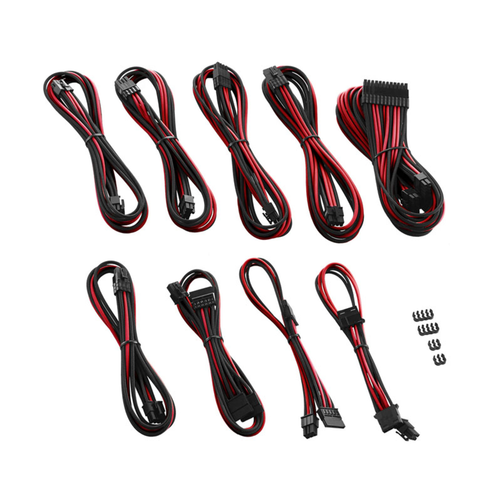 CableMod C-Series PRO ModMesh Cable Kit for RMi/RMx/RM (Black Label) Black/red