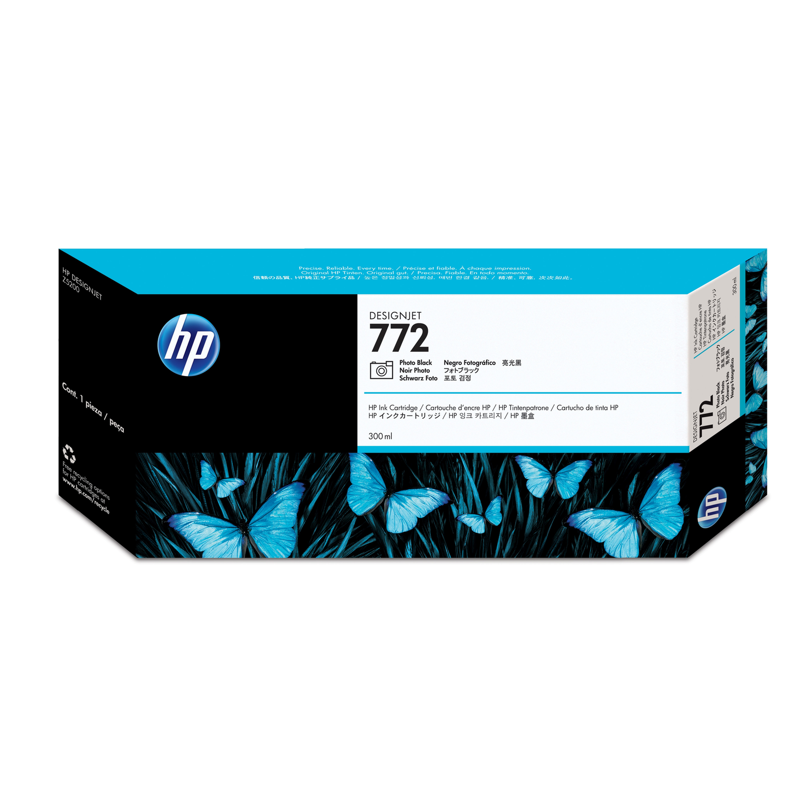 HPI 772 Photo Black DesignJet Printer Cartridge 300 Ml