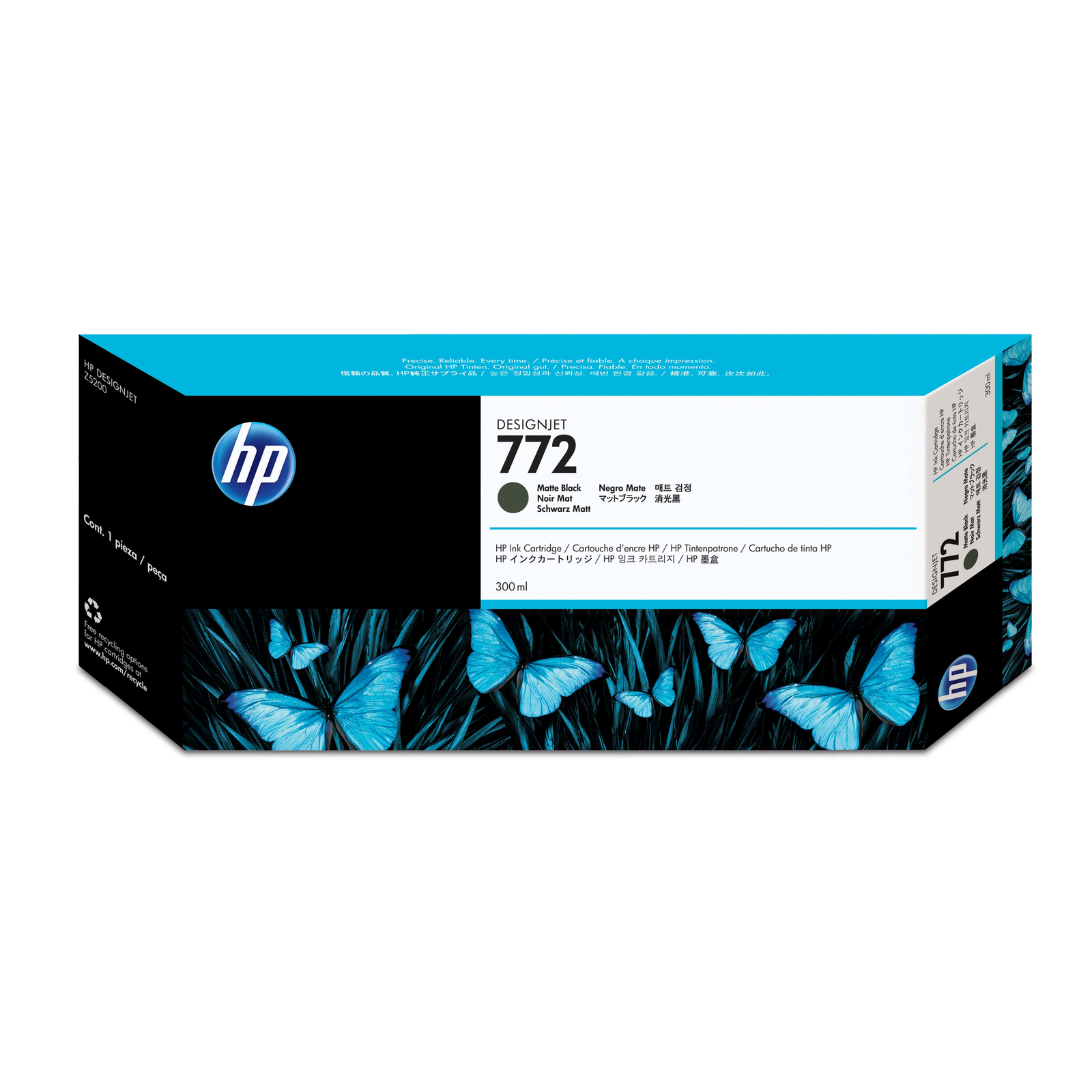 HPI 772 matte Black DesignJet Printer Cartridge 300 Ml