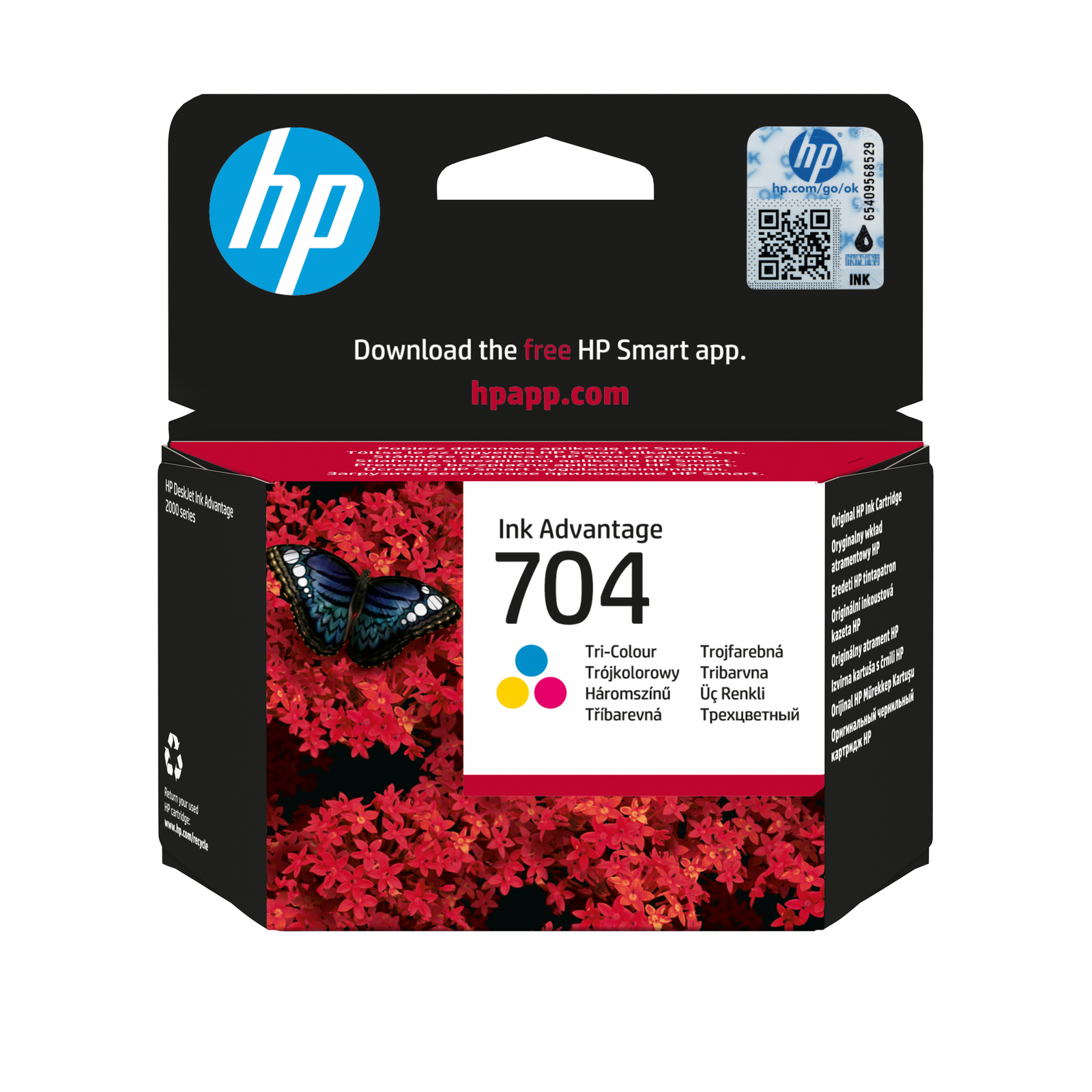 HPI Colour Ink 704 704=CN693AE 200 P. 6 Ml