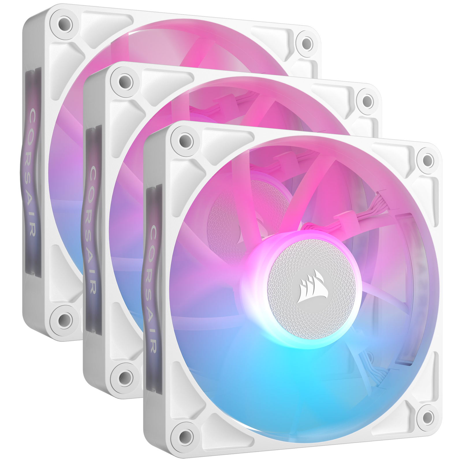 Corsair Fan 120x120x25 RX120 RGB ICUE Link White Triple
