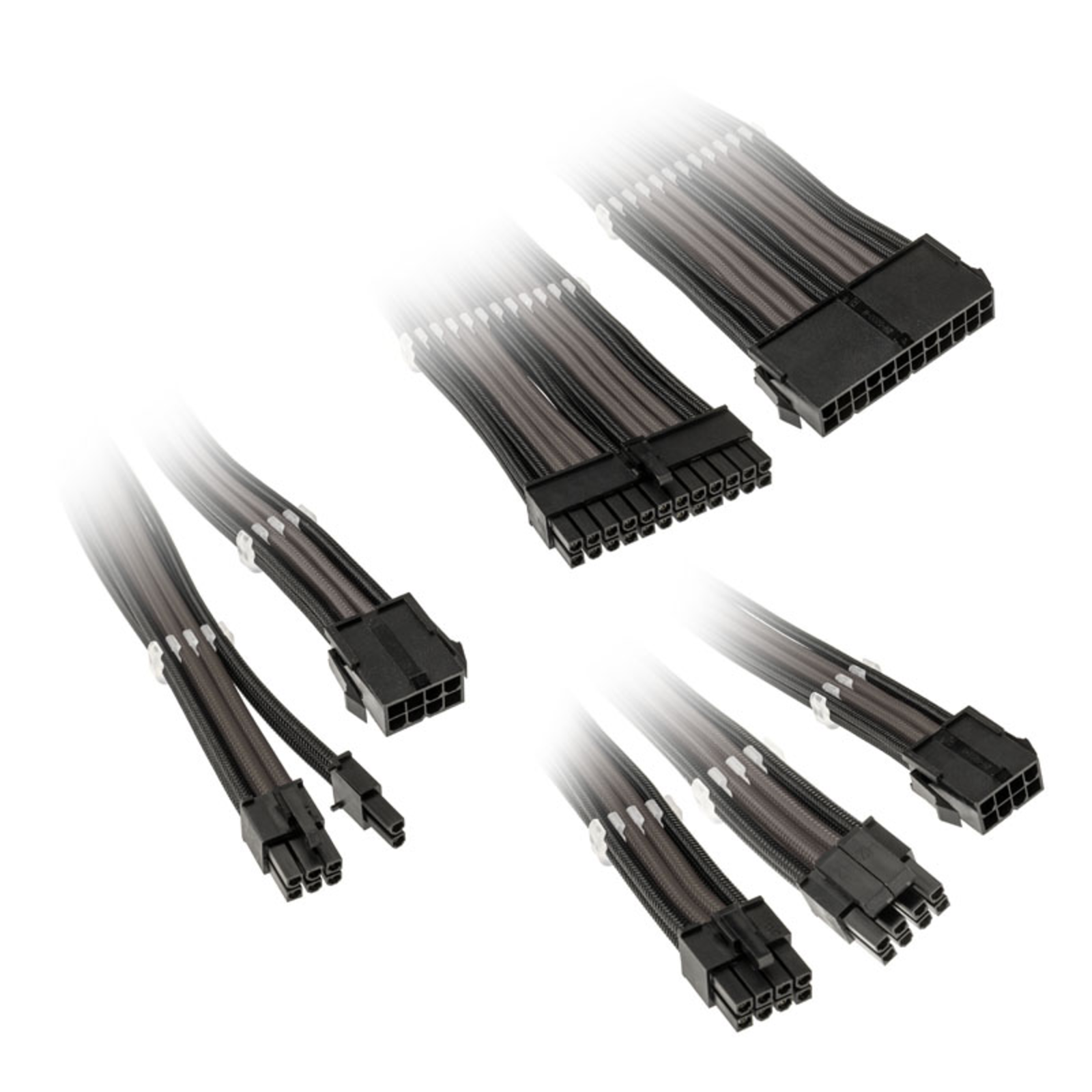 Kolink Core Adept Braided Cable Extension Kit Black/Gunmetal