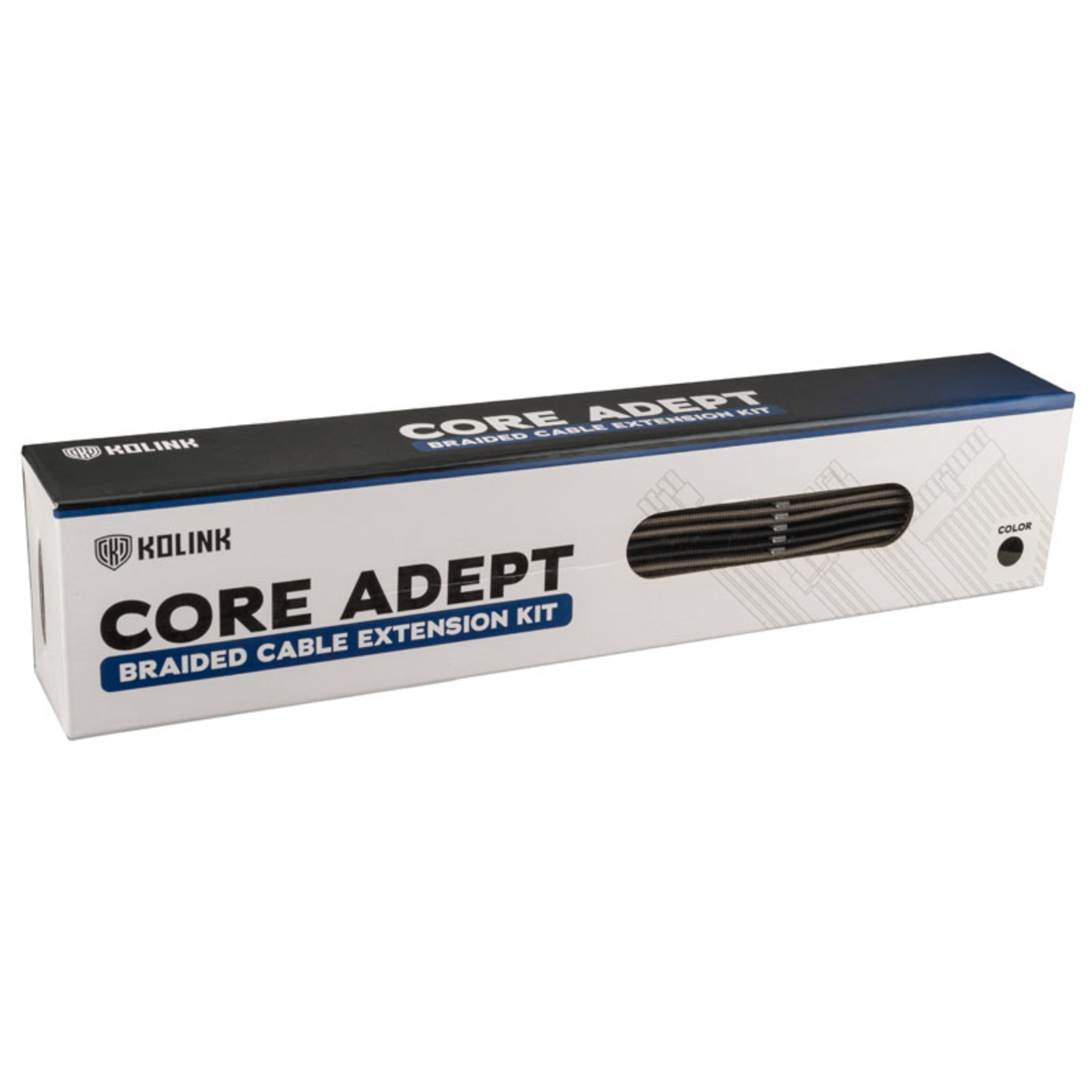 Kolink Core Adept Braided Cable Extension Kit Black/Gunmetal