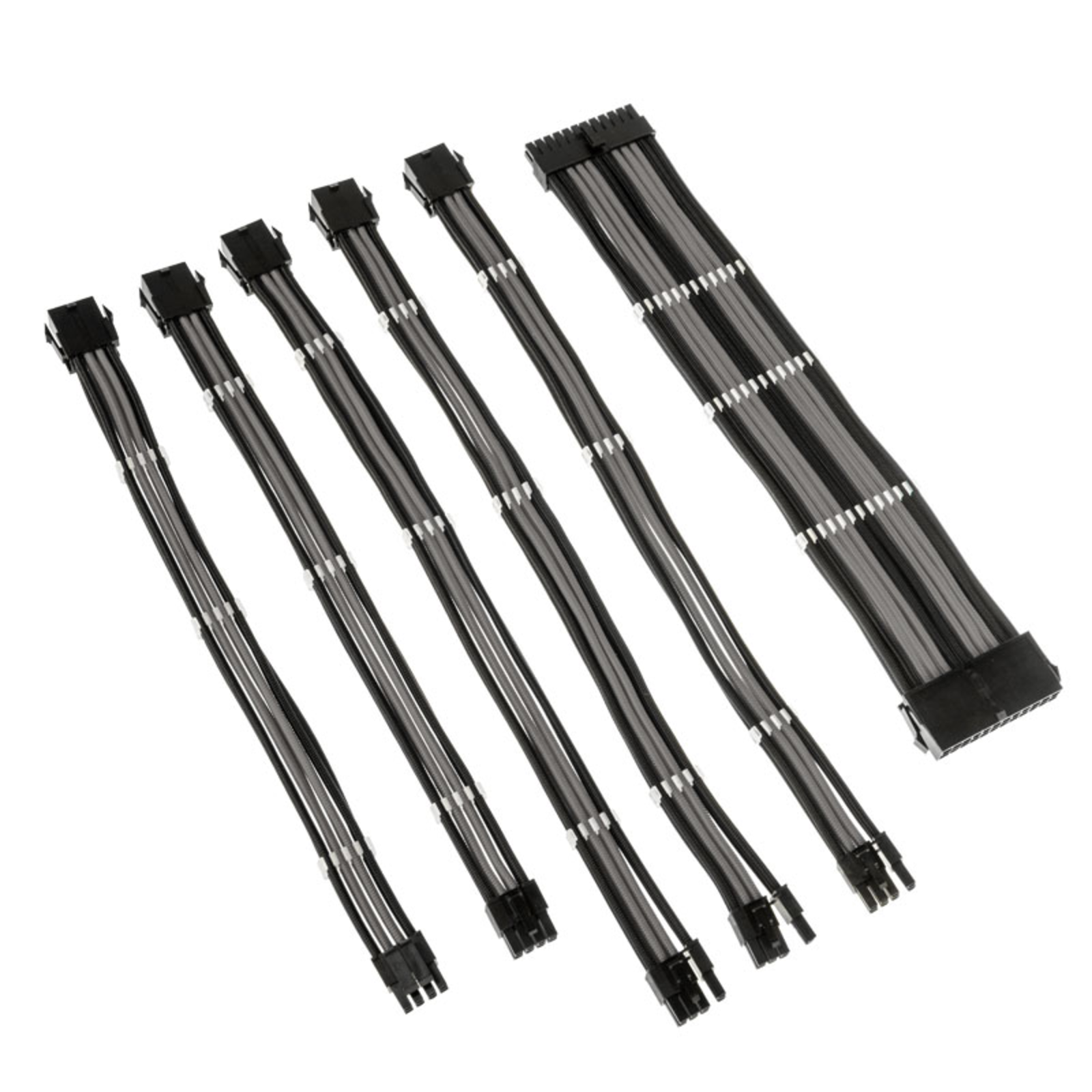 Kolink Core Adept Braided Cable Extension Kit Black/Grey