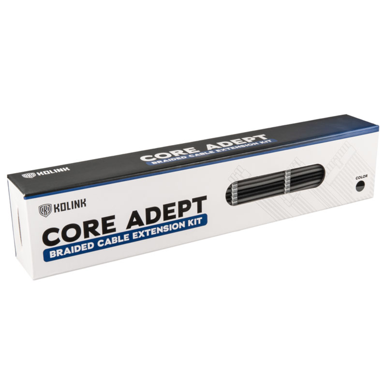 Kolink Core Adept Braided Cable Extension Kit Black/Grey