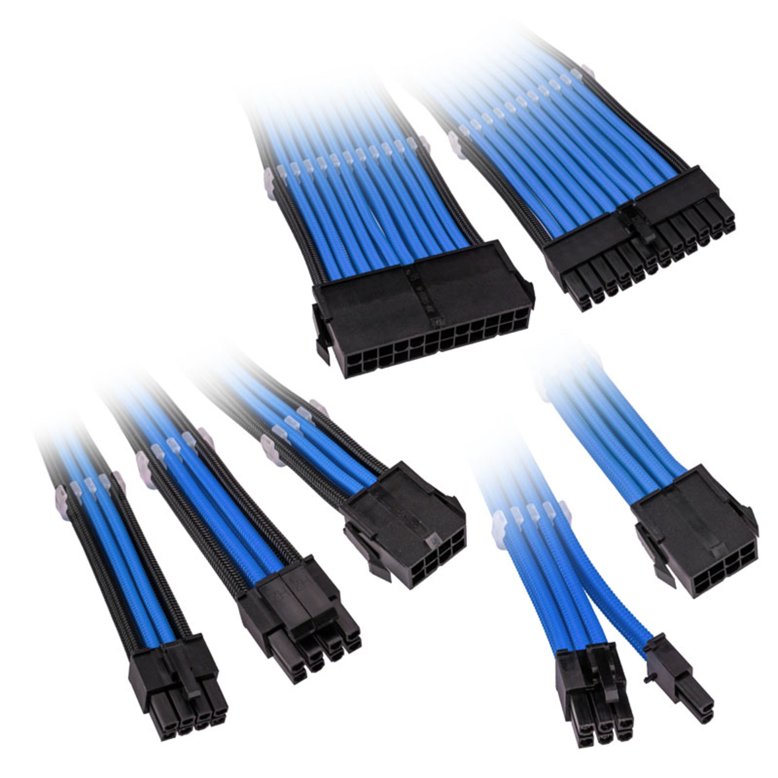 Kolink Core Adept Braided Cable Extension Kit Blue