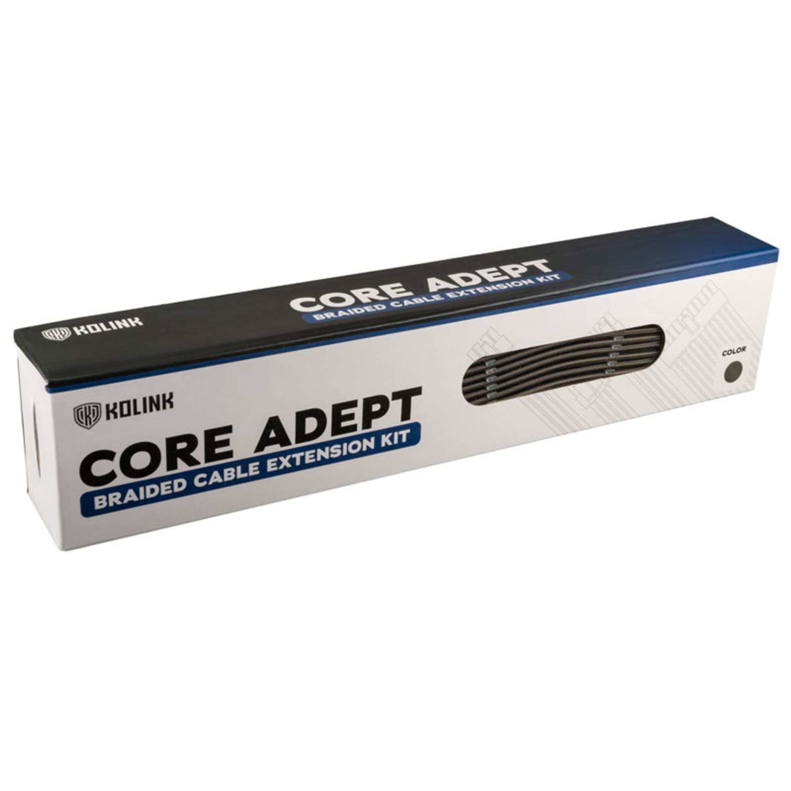Kolink Core Adept Braided Cable Extension Kit Gunmetal