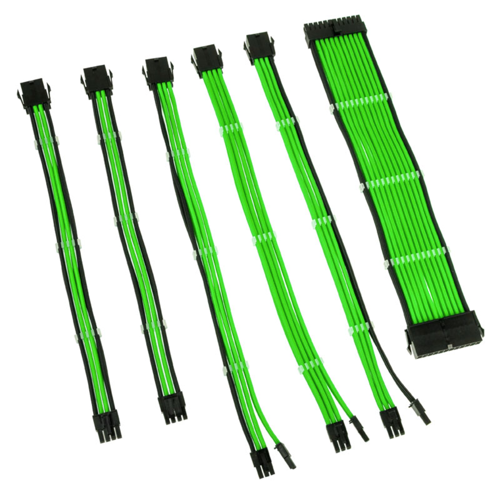 Kolink Core Adept Braided Cable Extension Kit Green