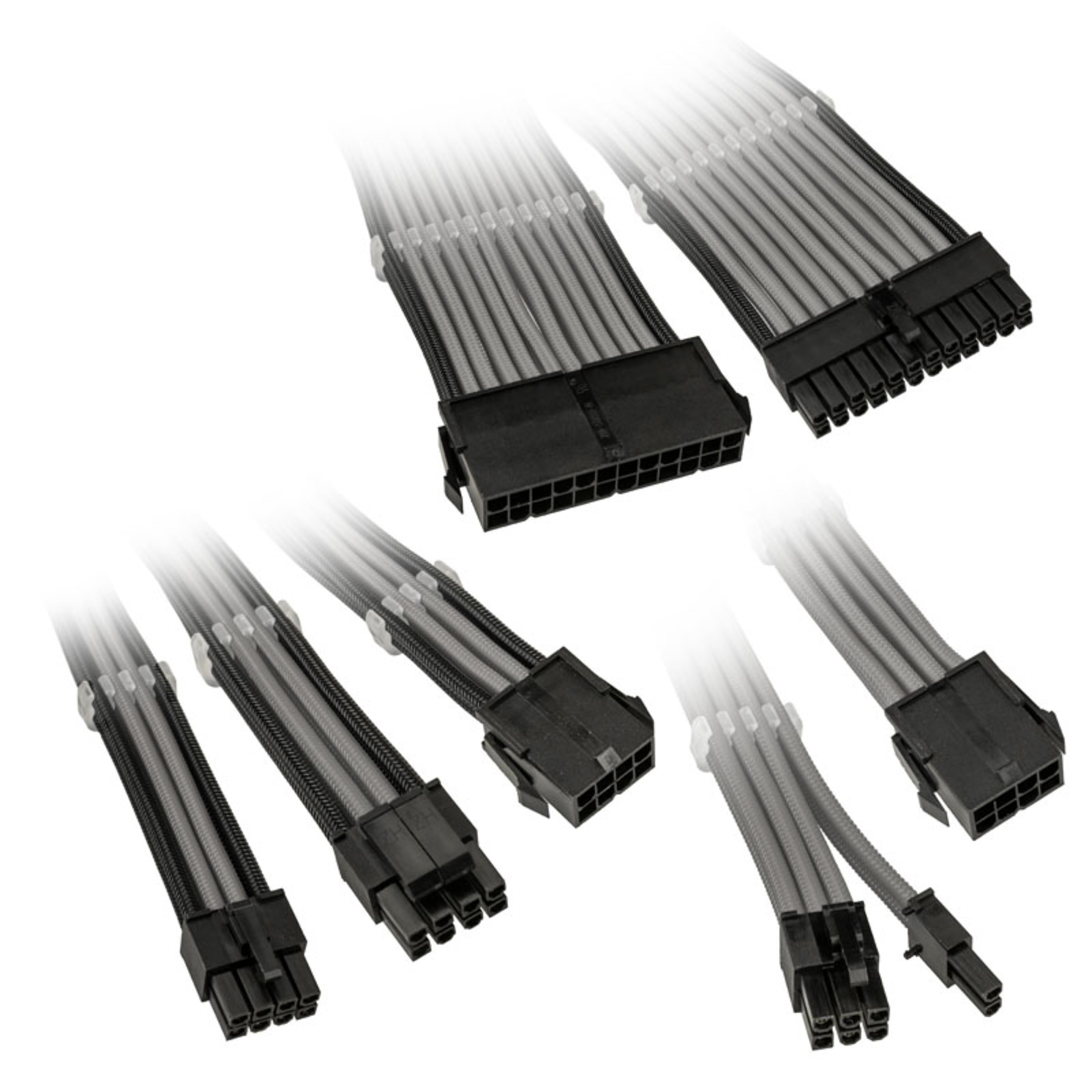 Kolink Core Adept Braided Cable Extension Kit Grey