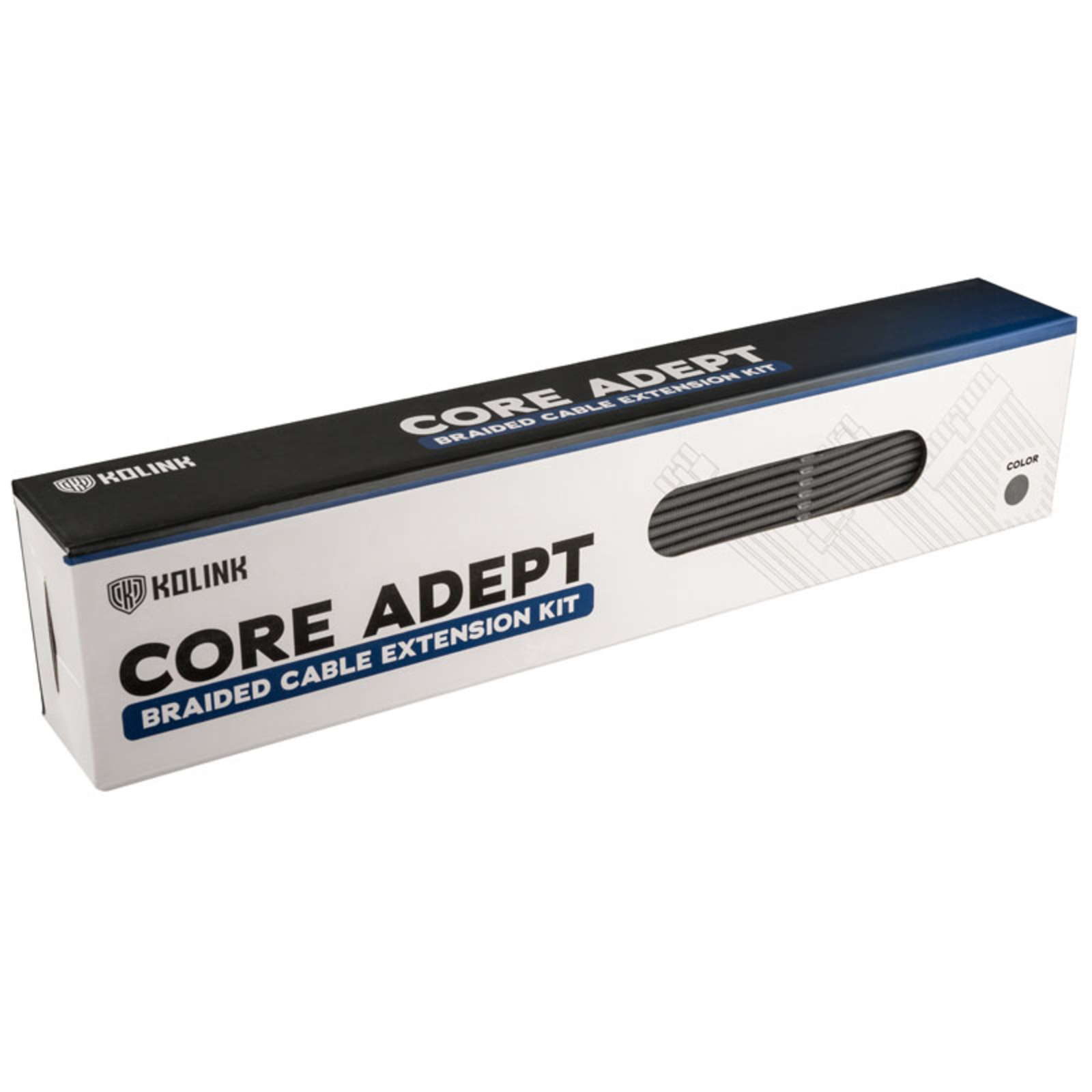 Kolink Core Adept Braided Cable Extension Kit Grey