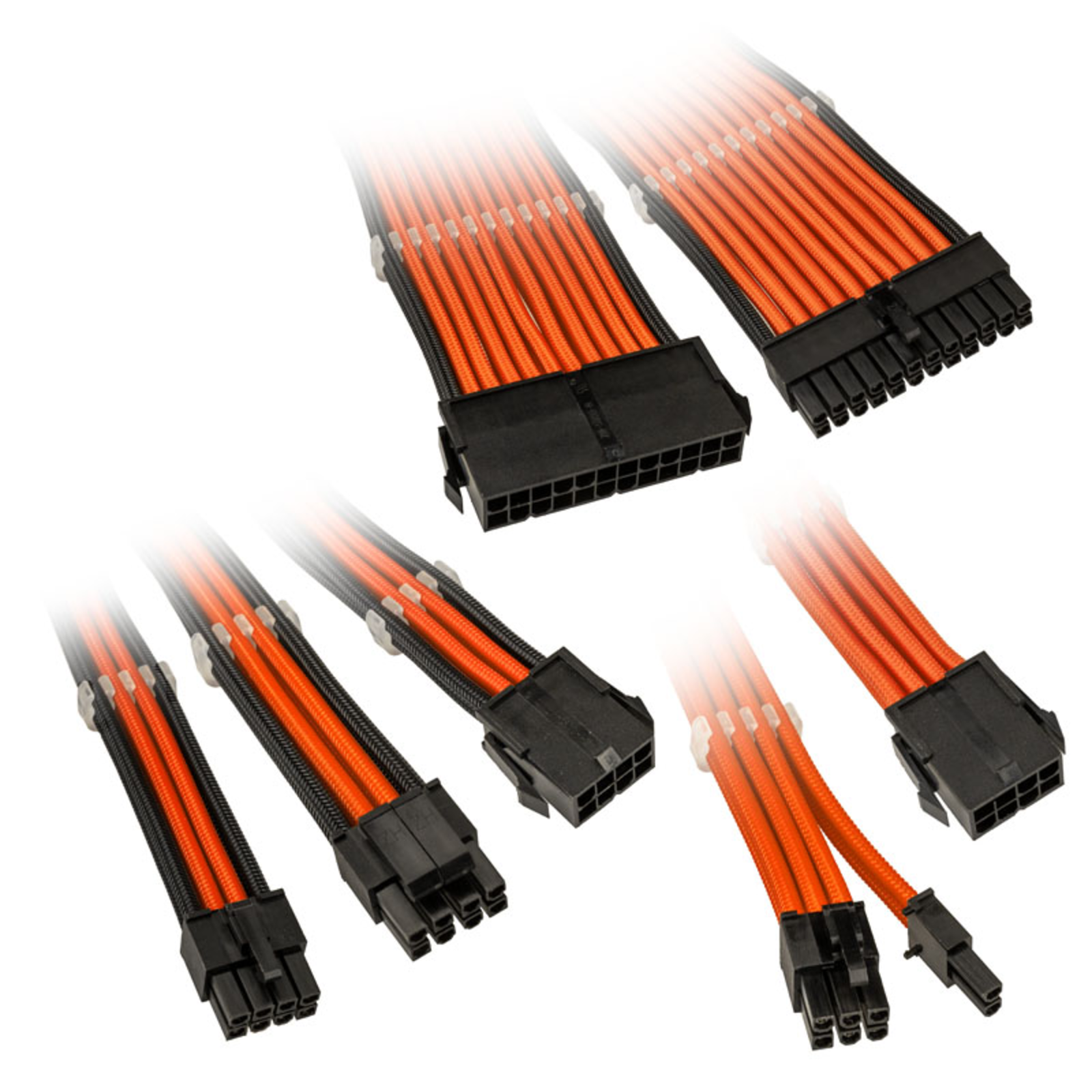 Kolink Core Adept Braided Cable Extension Kit orange